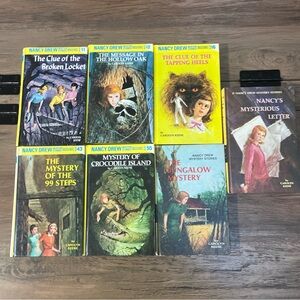 Nancy Drew  Mystery Stories by Carolyn Keene Books 7 Hardcover Books